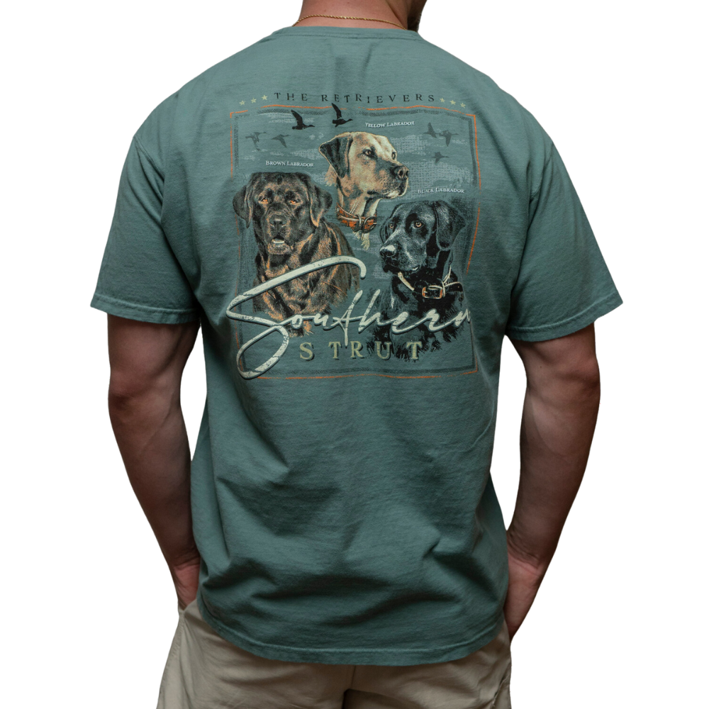 Three Retrievers T-Shirt: Cypress Green / XXL