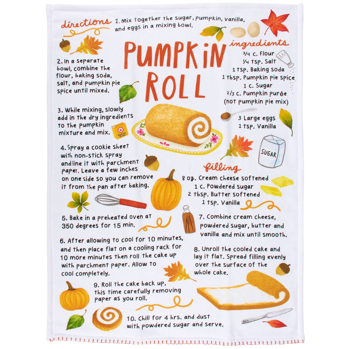 Pumpkin Roll Kitchen Towel