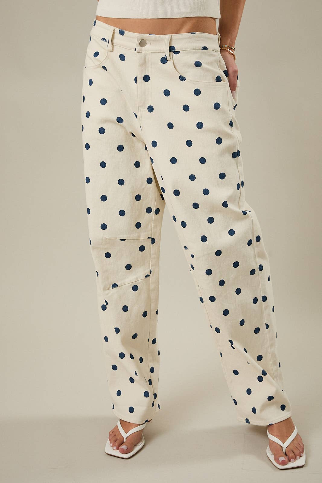 Sweet Spot Barrel Pants - Blue