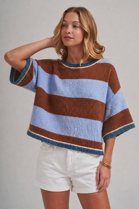 Loose Fit Drop Shoulder Sweater Top