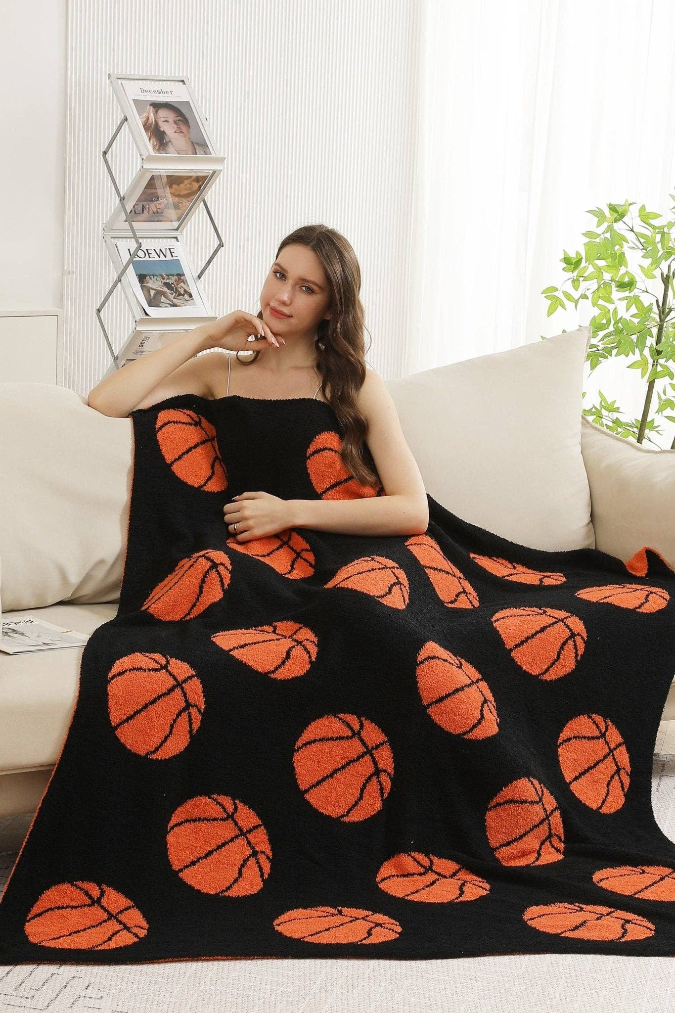 Super Luxe Basketball Blanket