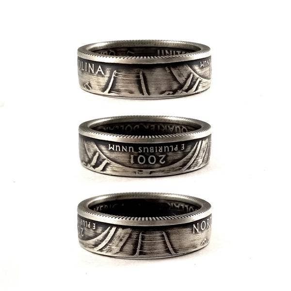 90% Silver North Carolina Quarter Ring: 6.5