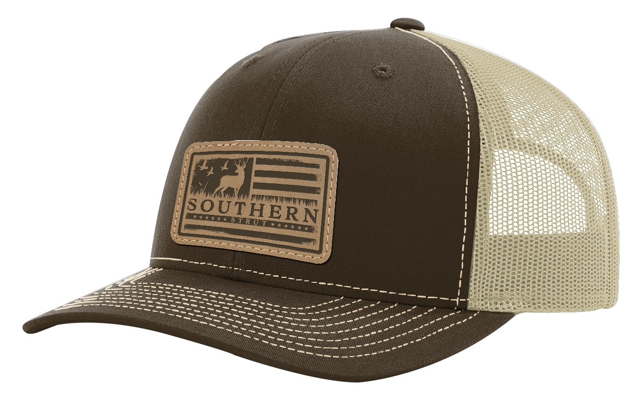 Deer Flag Patch: Navy/ Charcoal