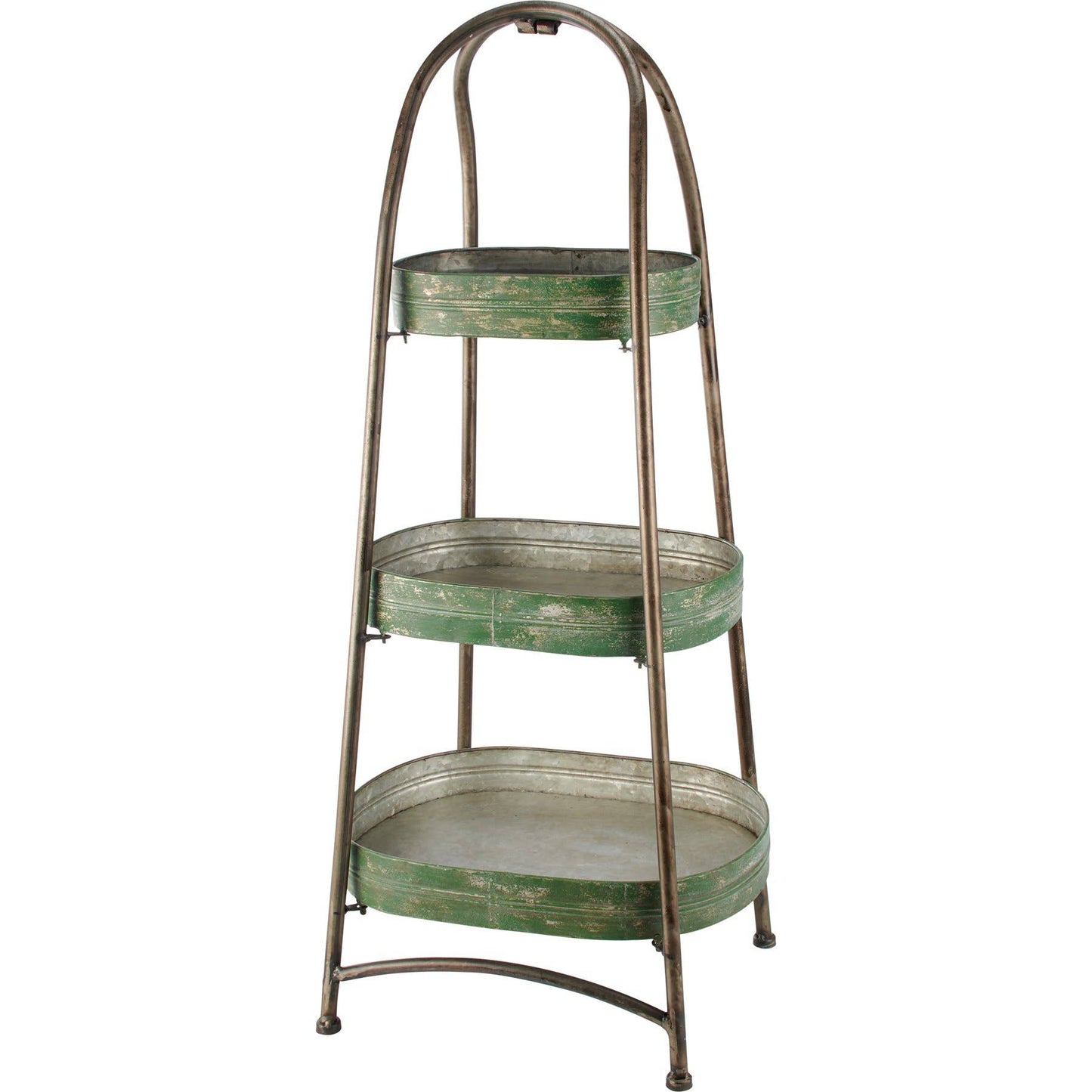 Metal Three Tiered Ladder Tray