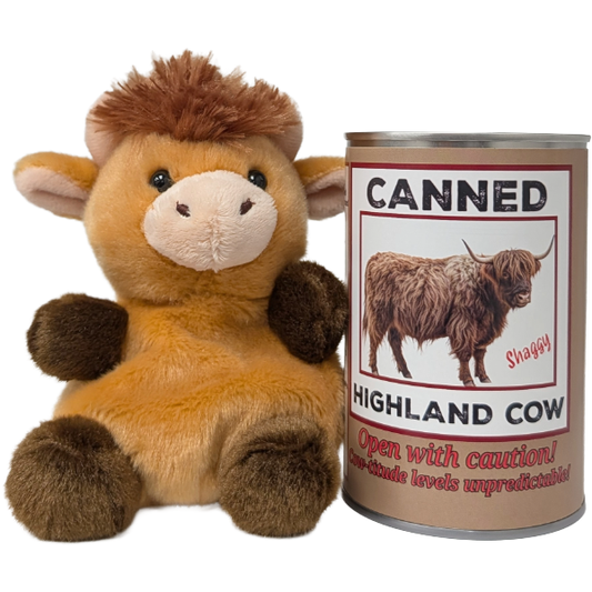 Canned Highland Cow | Foil Lid