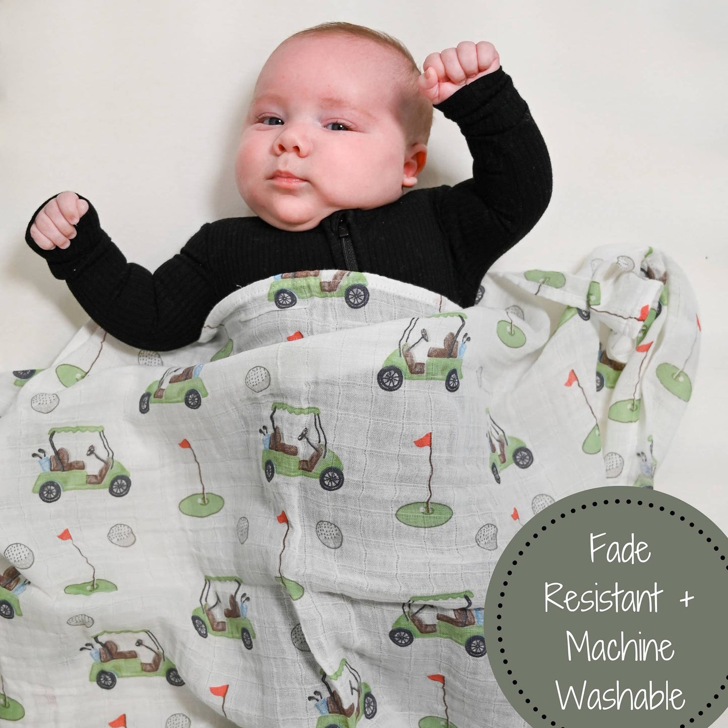 Golfing Around Muslin Swaddle