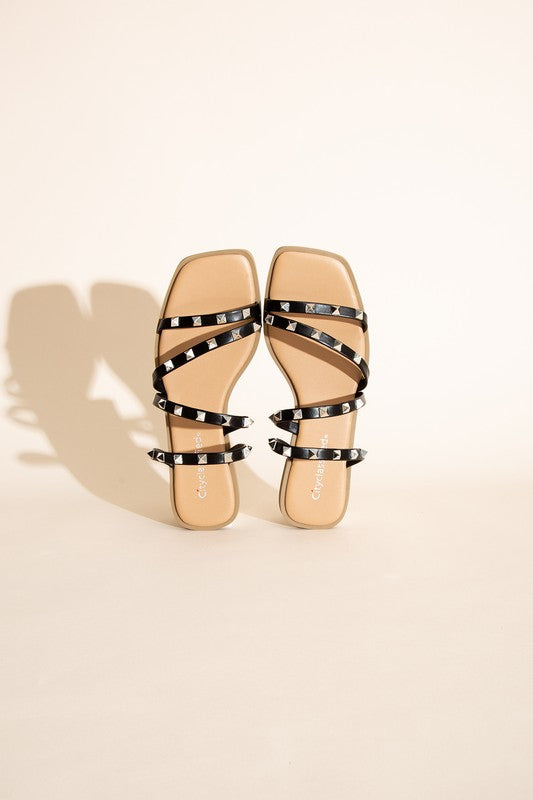 STUD FLAT SLIDES