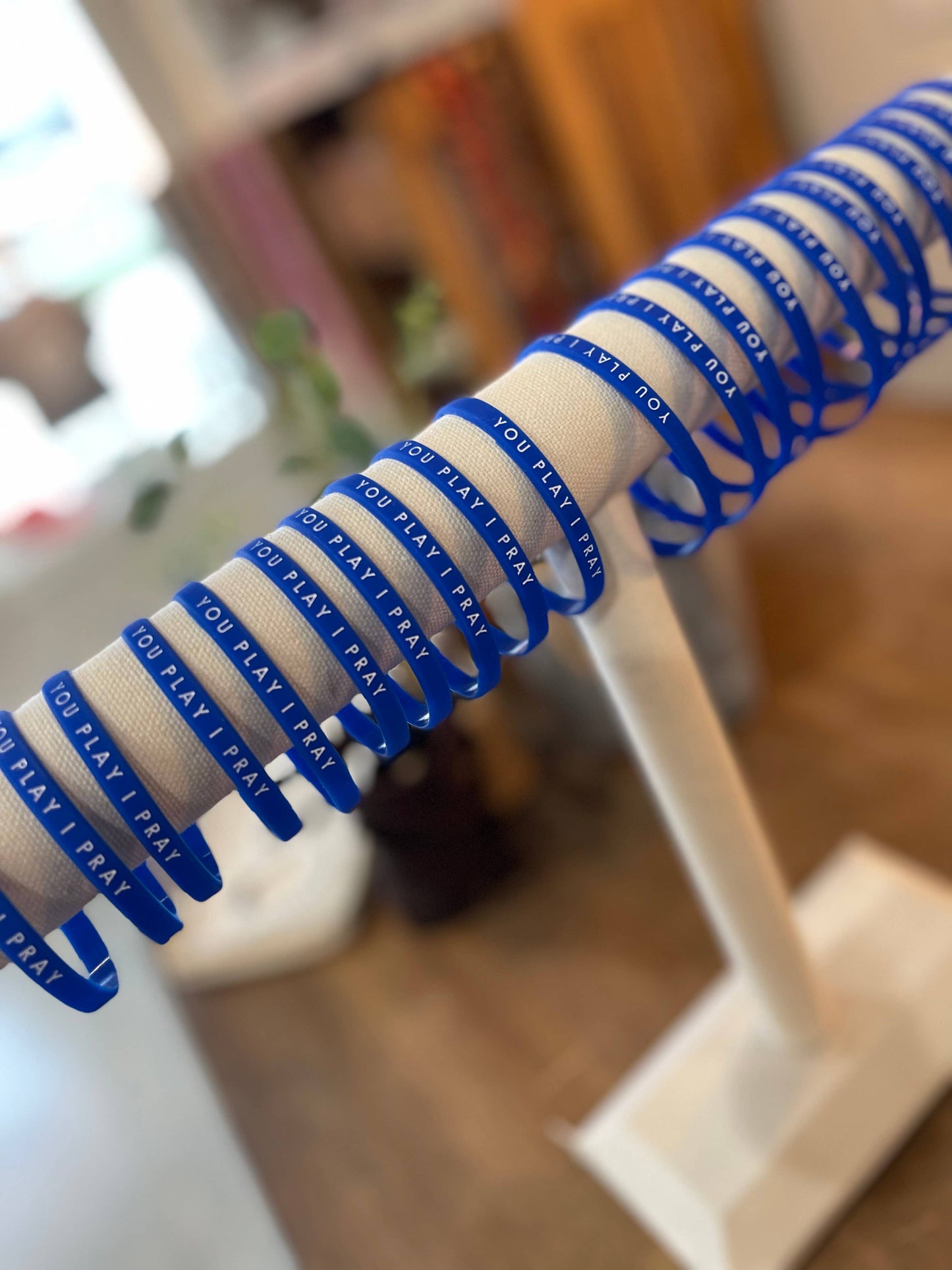  Blue Team Spirit Bracelets Adult