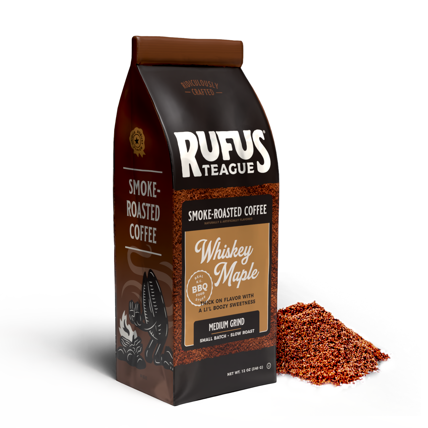 Smoke-Roasted Java - Whiskey Maple Coffee: 12oz