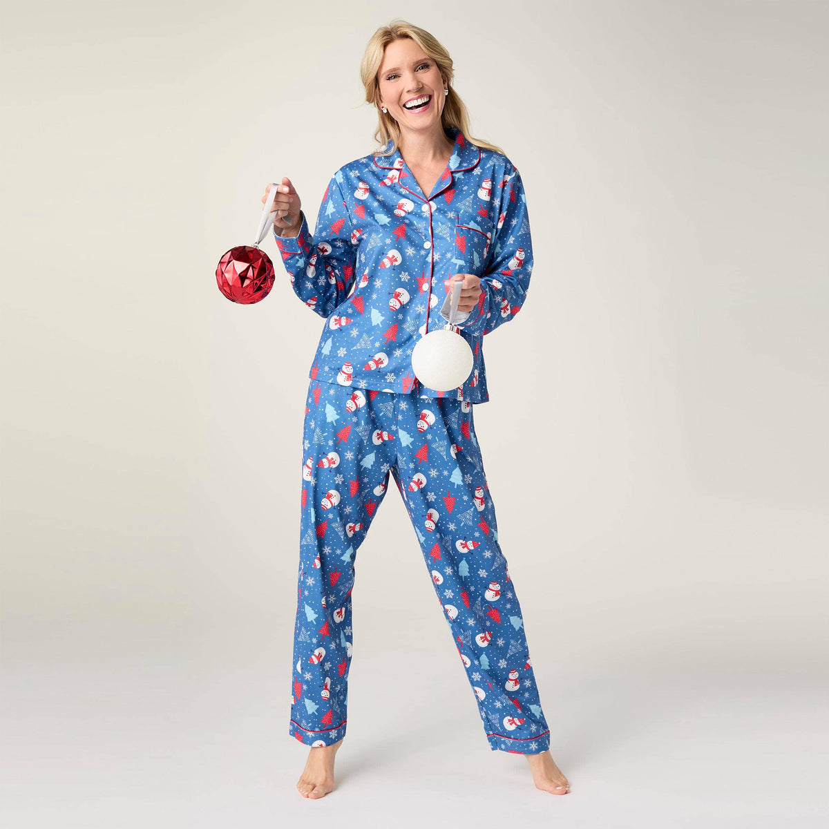 Dreamland Top-Fall: Blush Santa / XXL