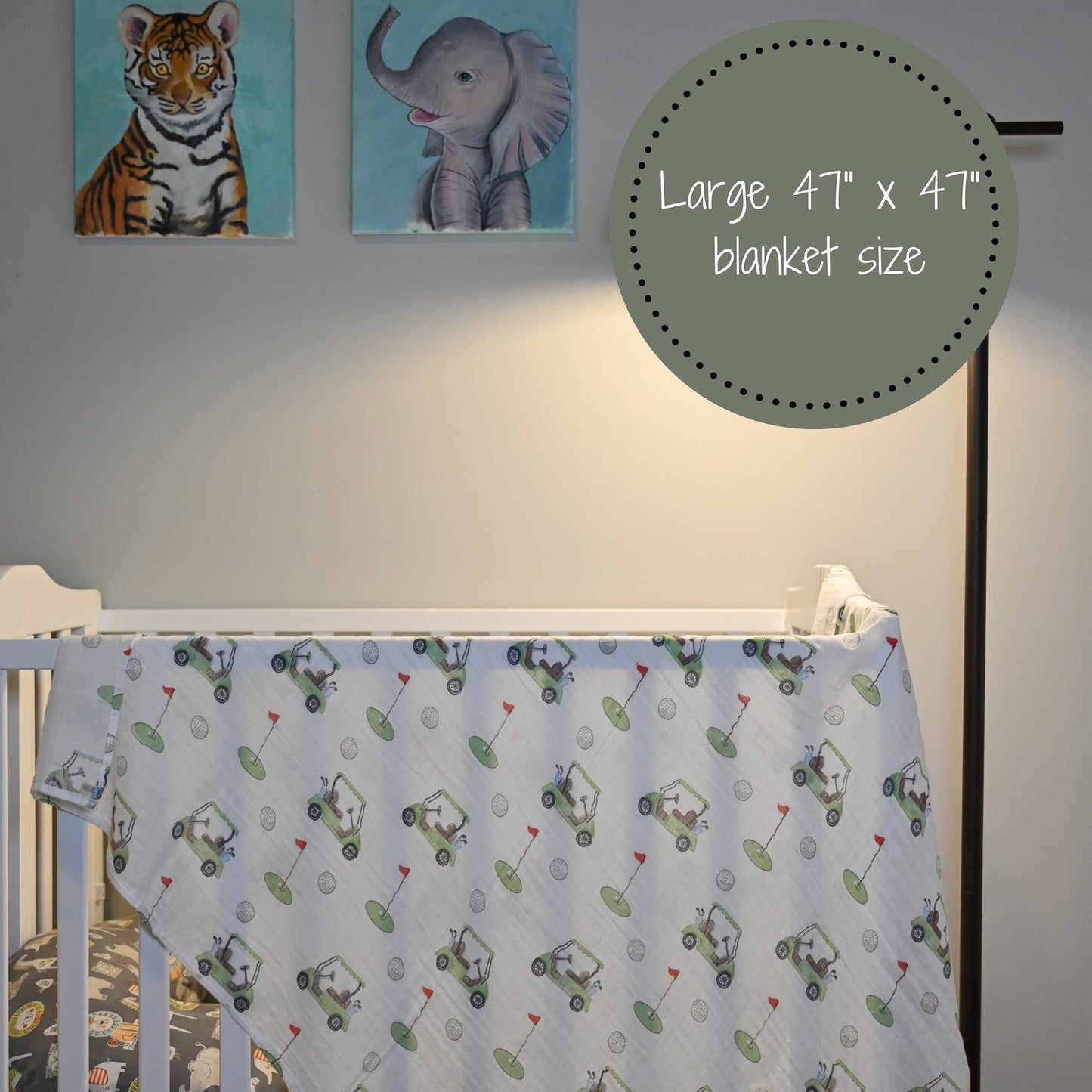 Golfing Around Muslin Swaddle