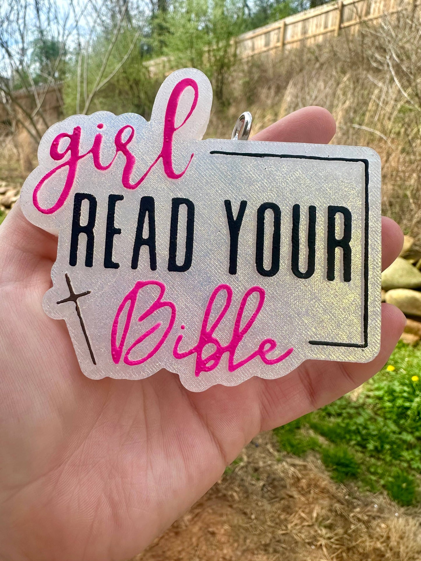 Girl Read Your Bible Car Freshie  