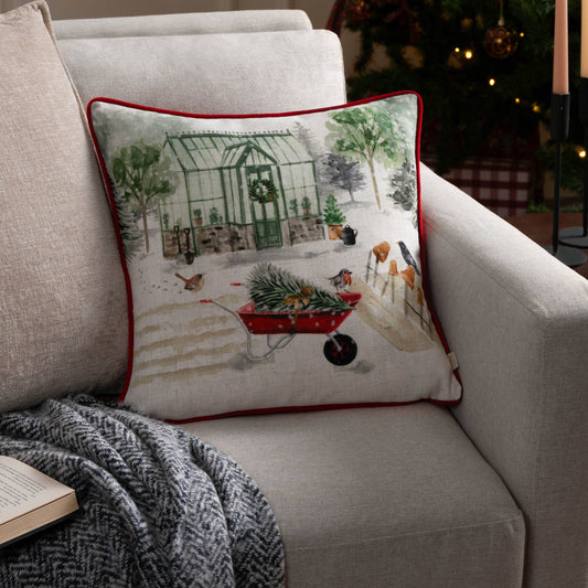 Winter Garden Printed Pillow