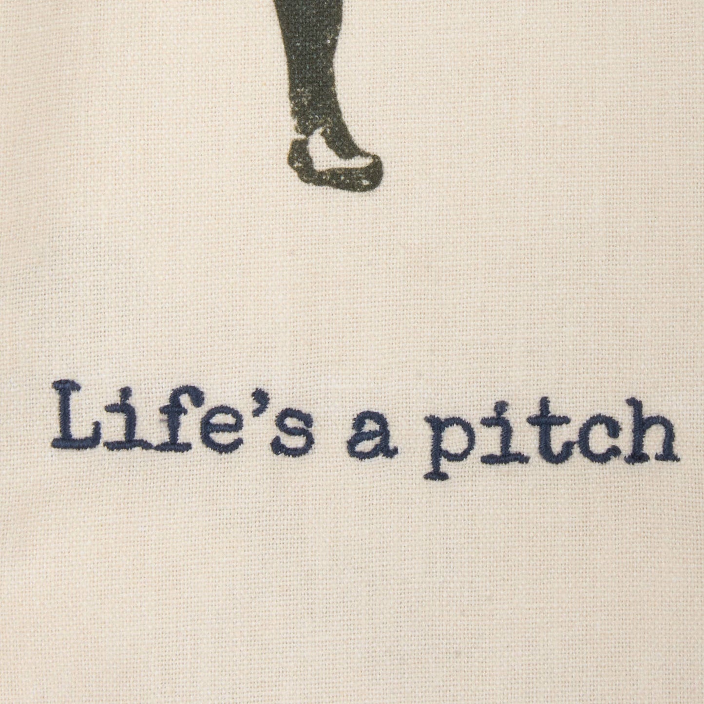 Life's A Pitch Kitchen Towel