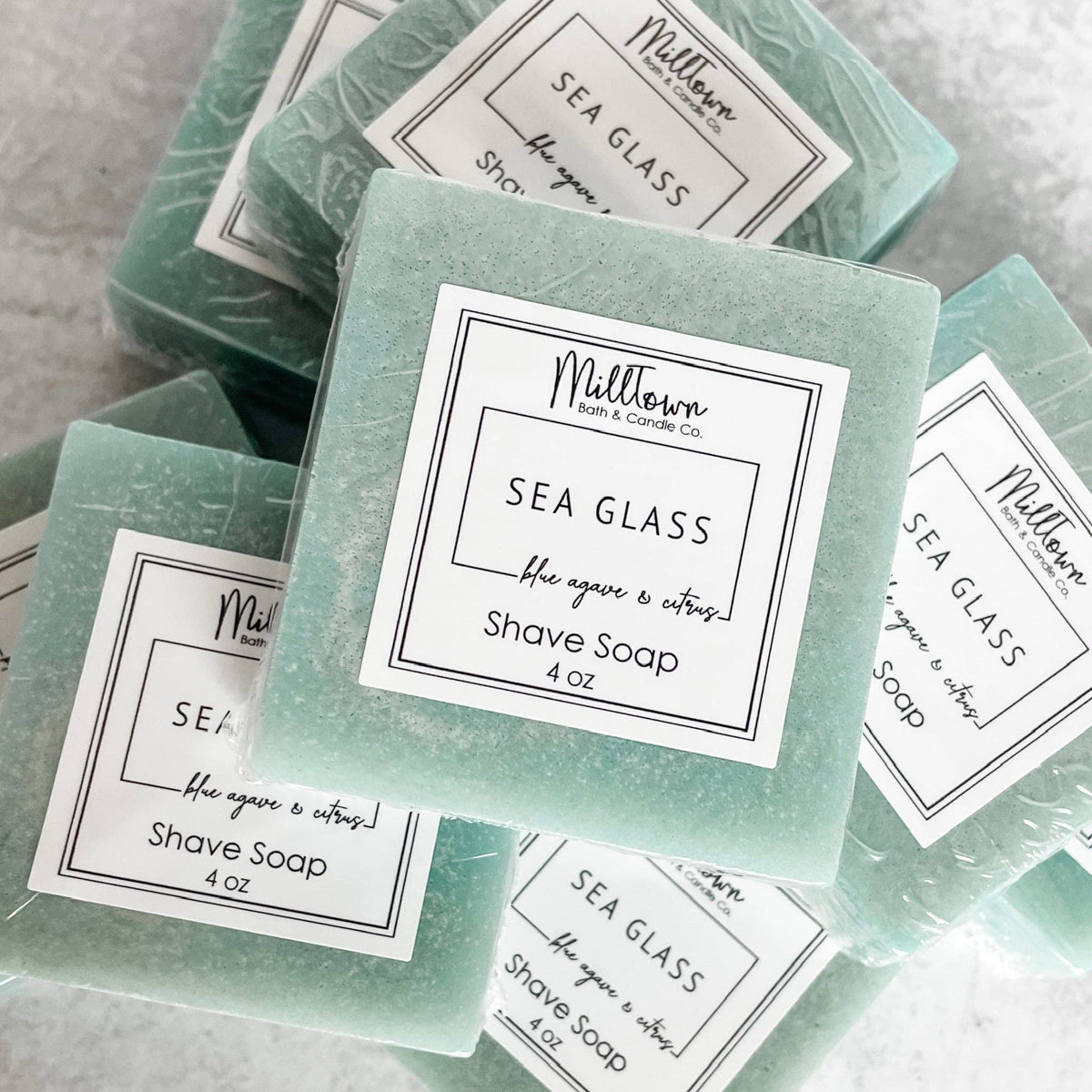 Sea Glass Shave Soap | Rich Lather & Smooth Shave | Safe for Sensitive Skin
