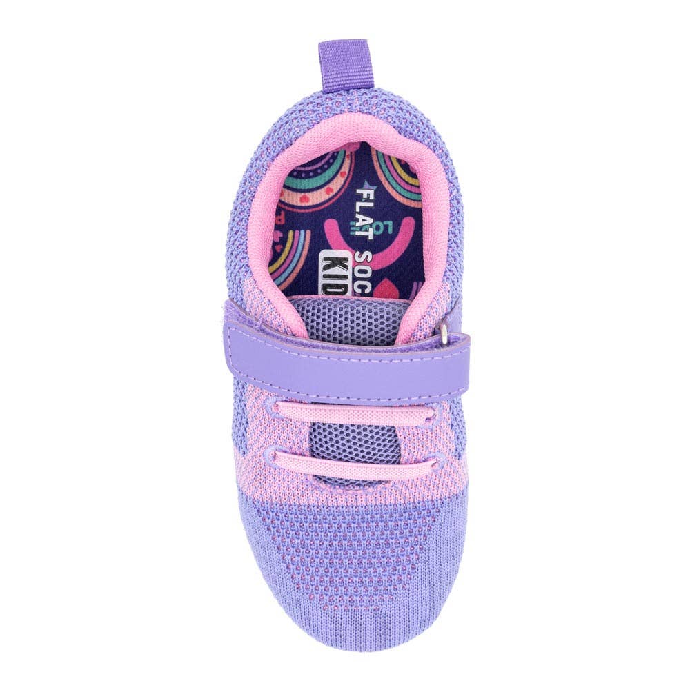 Girl's Rainbow Explosion Flat Socks