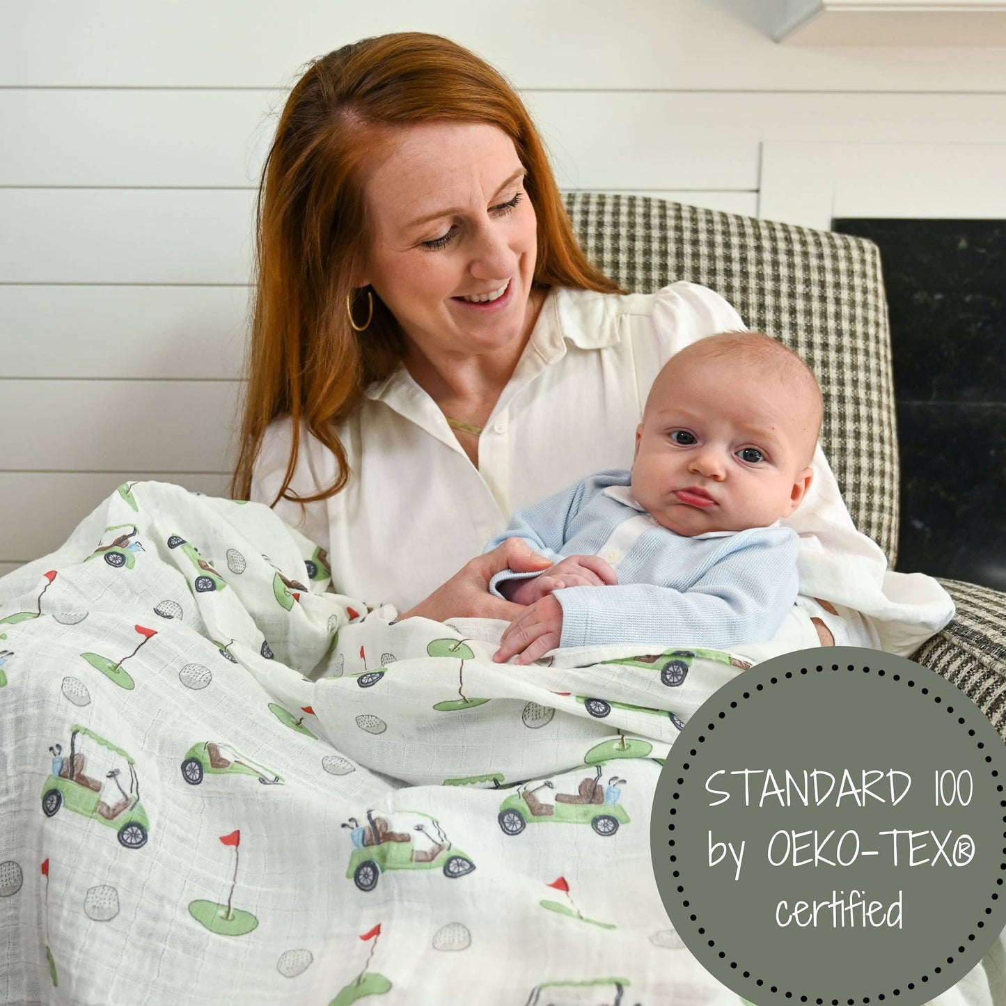 Golfing Around Muslin Swaddle