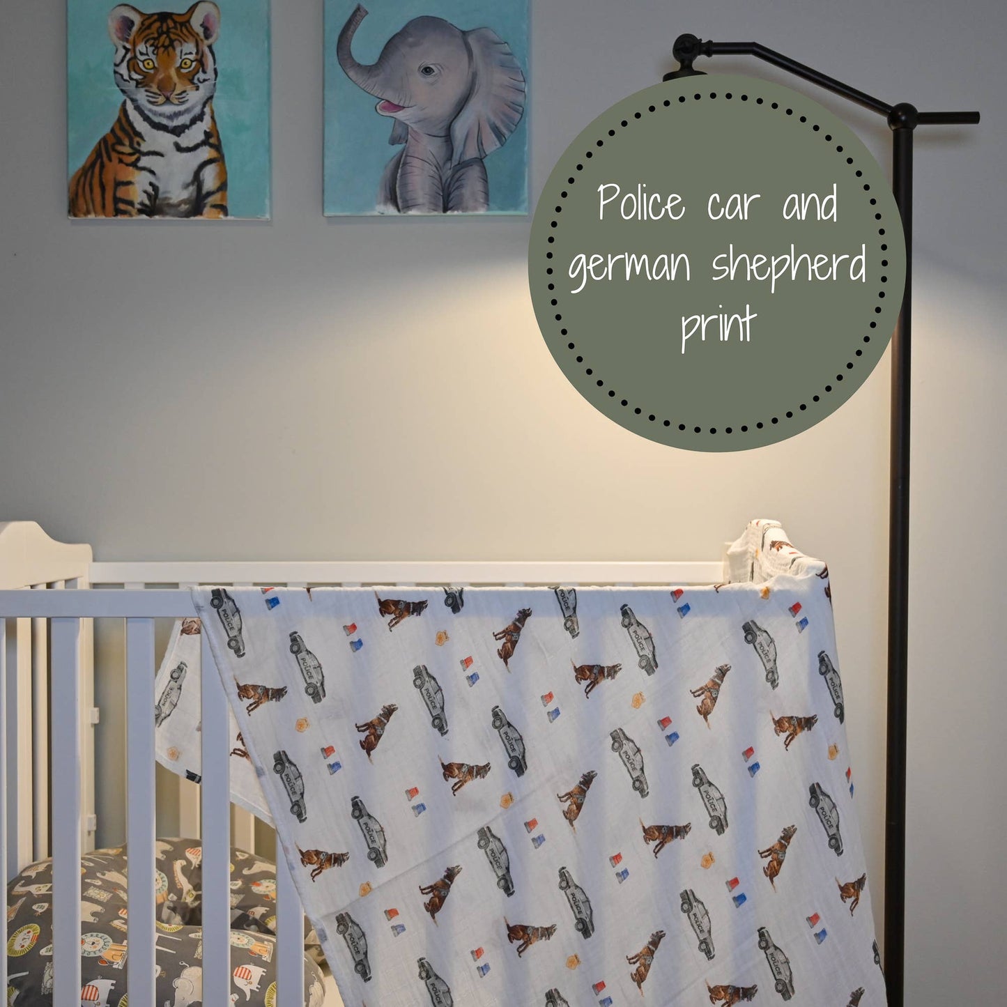 Policeman Muslin Swaddle