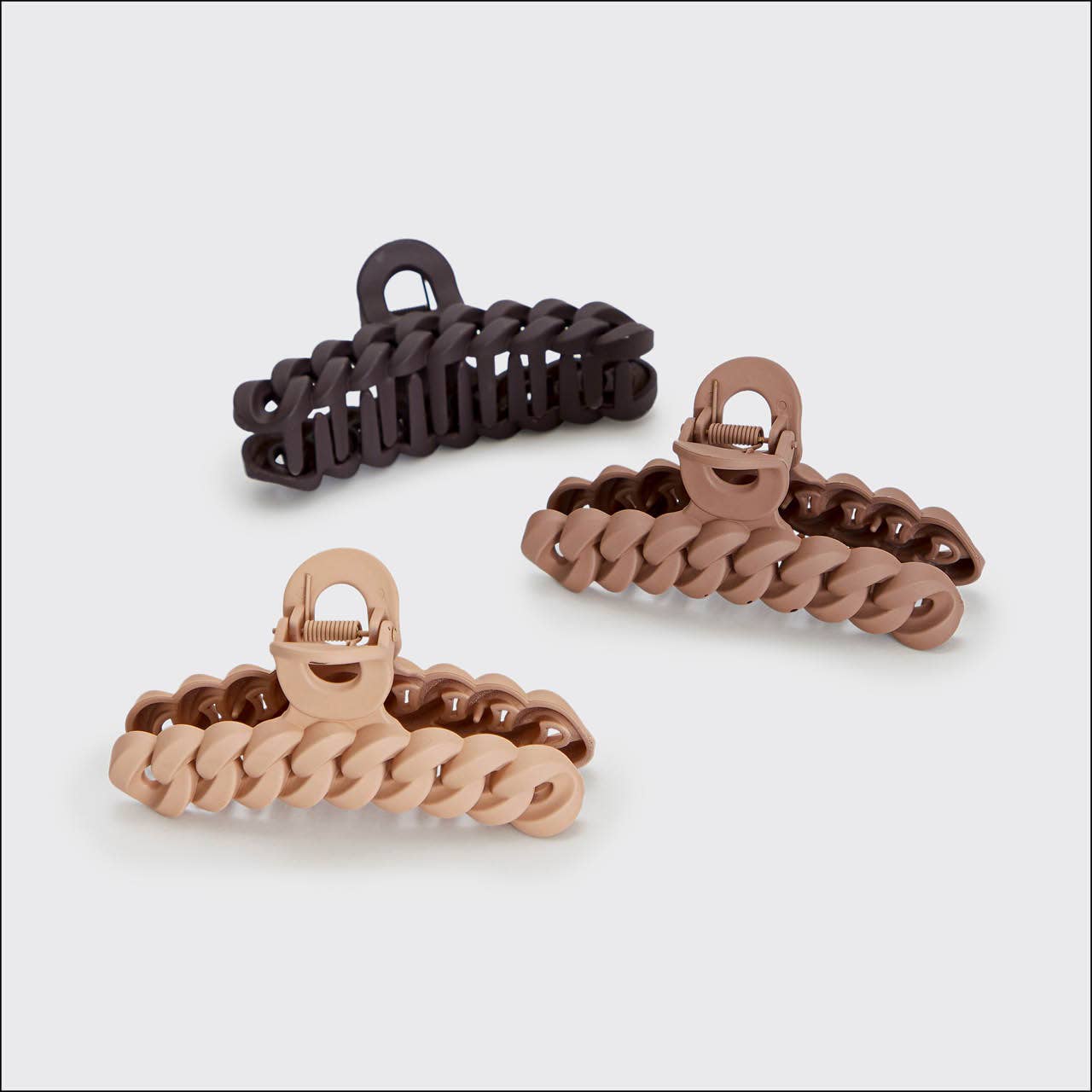 Chain Claw Clip 3 piece Set