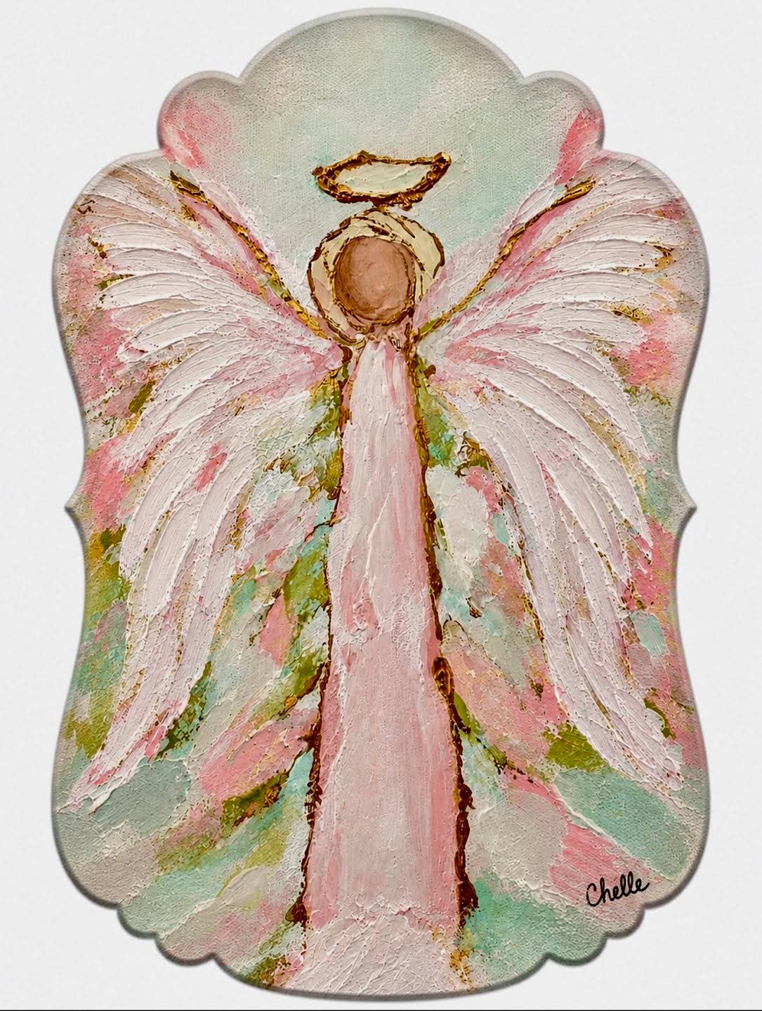 Christmas Ornament: Angel in Pink