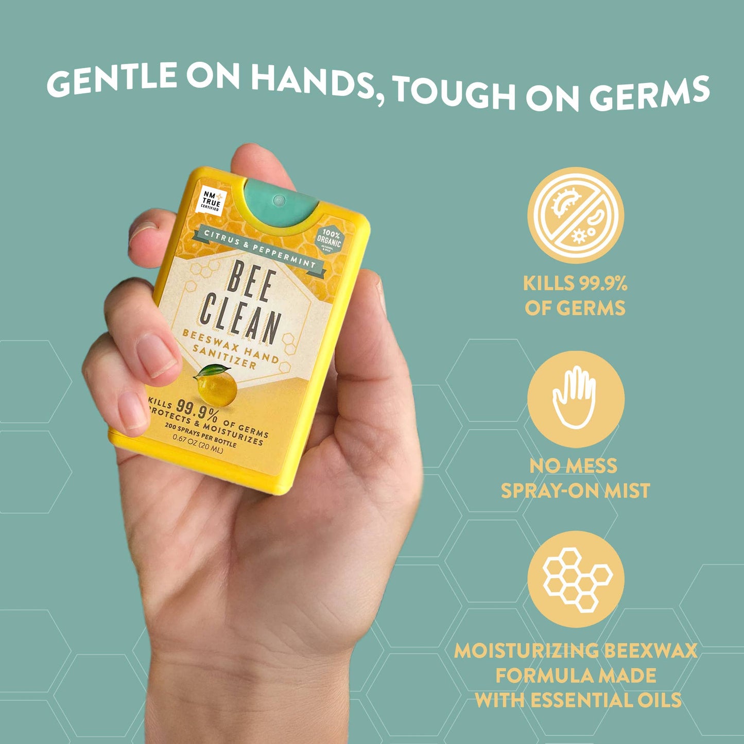 Organic Beeswax Bee Clean Hand Sanitizer Spray