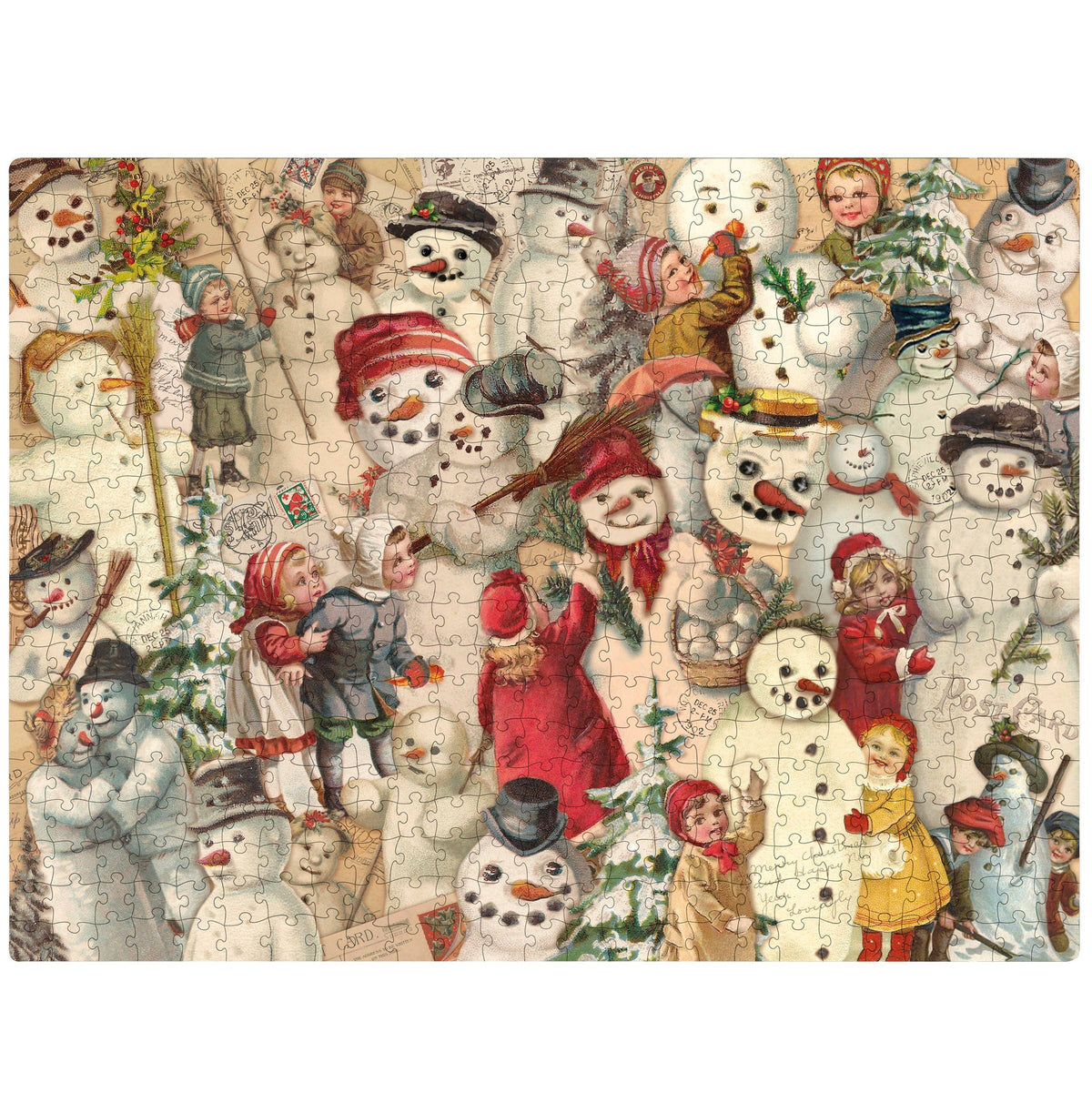 Vintage Snowmen Puzzle