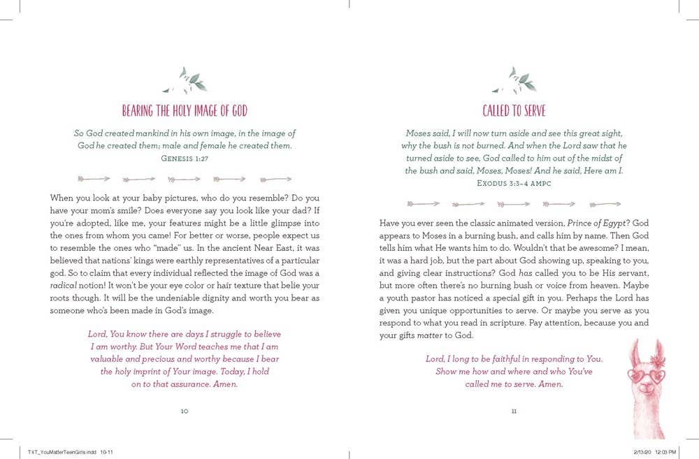 You Matter Teen Girls Devotional