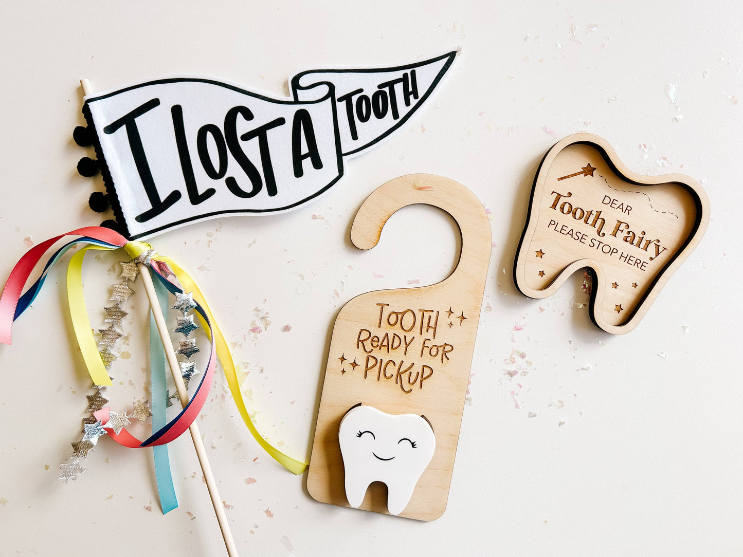 Tooth Ready For Pickup Doorhanger: No / Wood