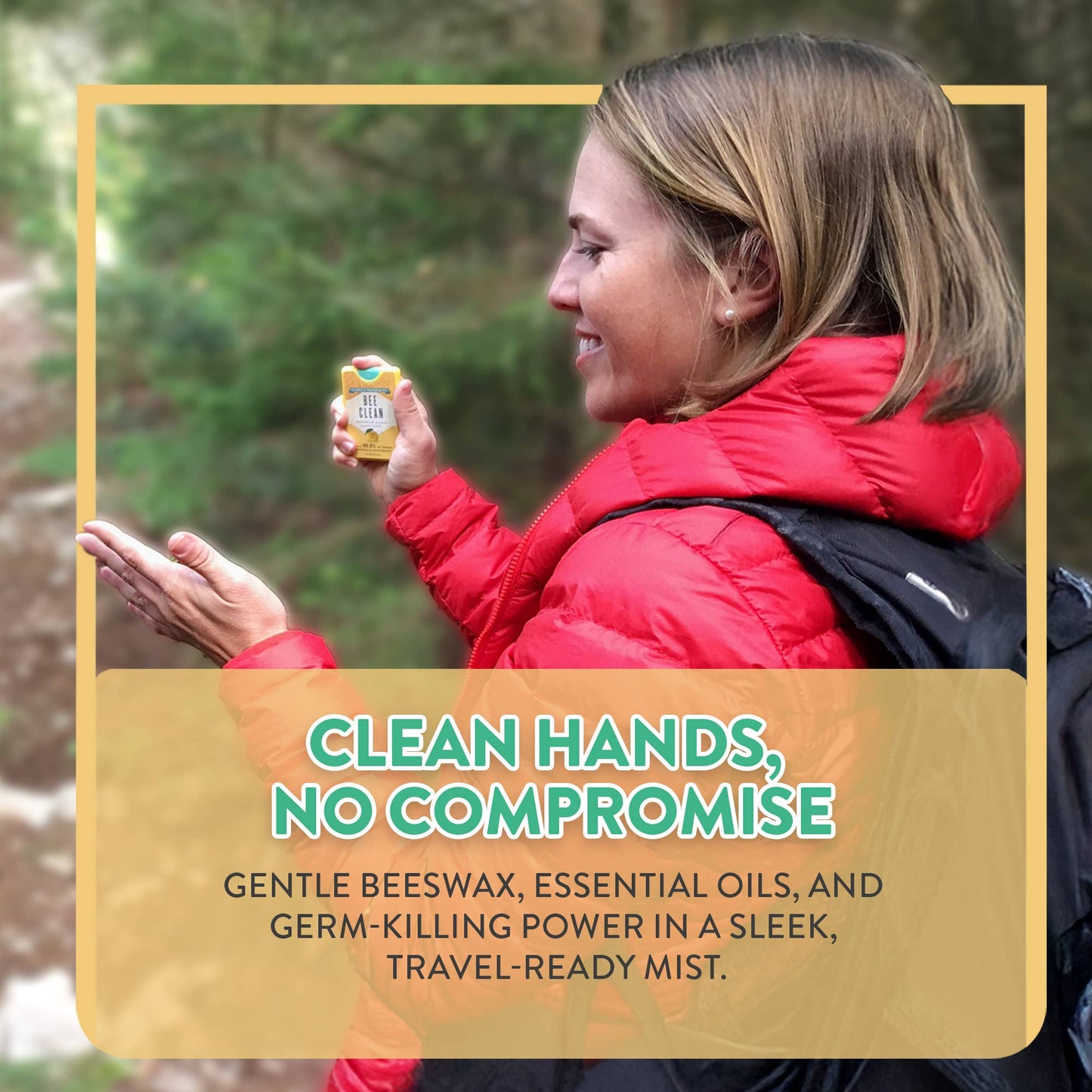 Organic Beeswax Bee Clean Hand Sanitizer Spray