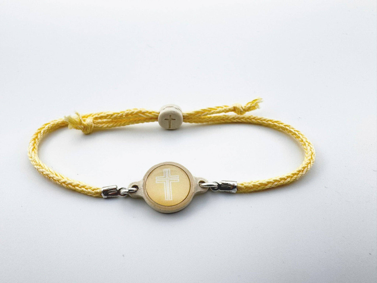 Tap To Pray™ - Survivor Series Handmade Bracelets: Onyx + Cross