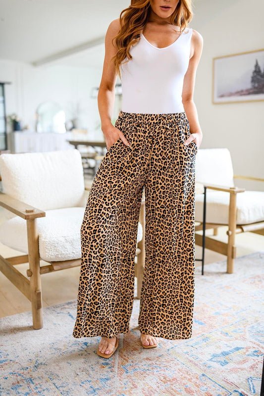 Leopard Love Wide Leg Pants